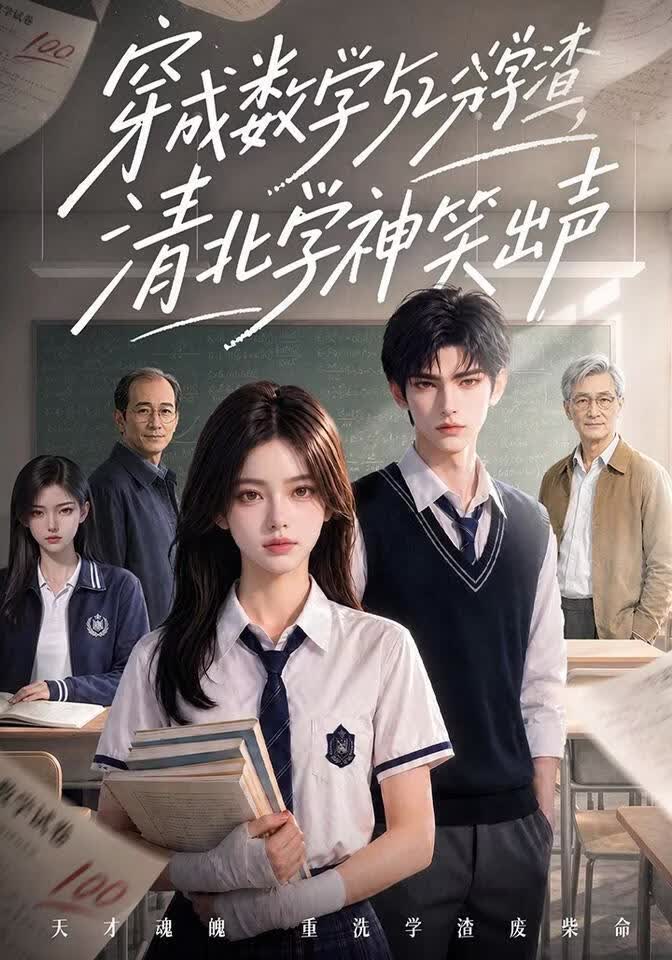 穿成数学52分学渣，清北学神笑出声(全集)